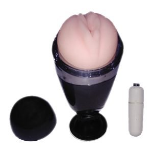 SUPER PINK MALE VIBRATING STROKER